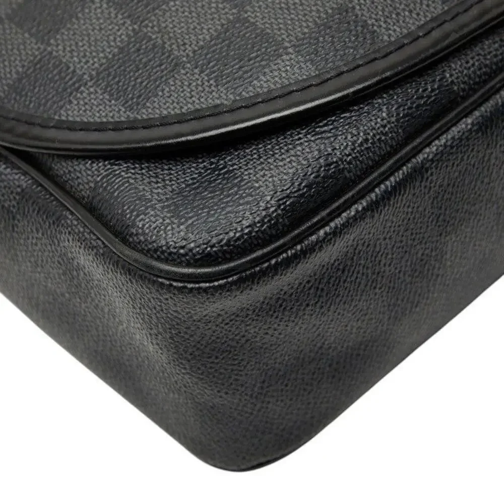 Louis Vuitton Damier Graphite Daniel MM Shoulder Bag Black